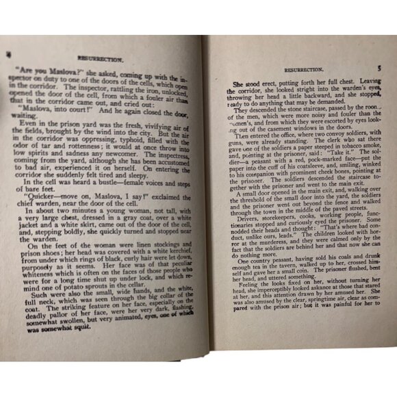 Resurrection By Leo Tolstoy Hardcover 1900 Edition Translated By Henry Brittoff - Picture 5 of 16